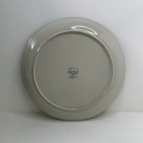 Vintage Midland Stoneware Elmwood 12" Chop Plate (Round Platter) - Picture 4 of 6
